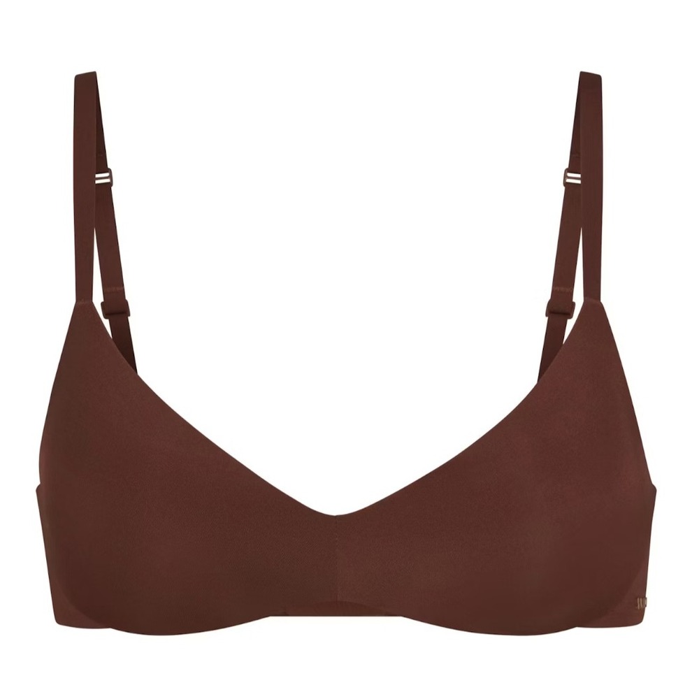 Skims Wireless Form Push Up Plunge Bra Cocoa BR-PUS-10681W 34DD